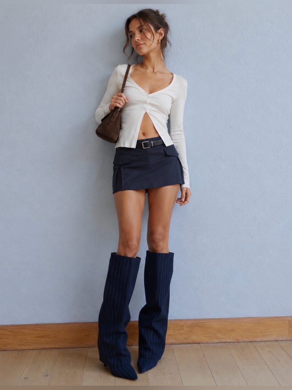 ZARA Tall Fabric boots 3085/310